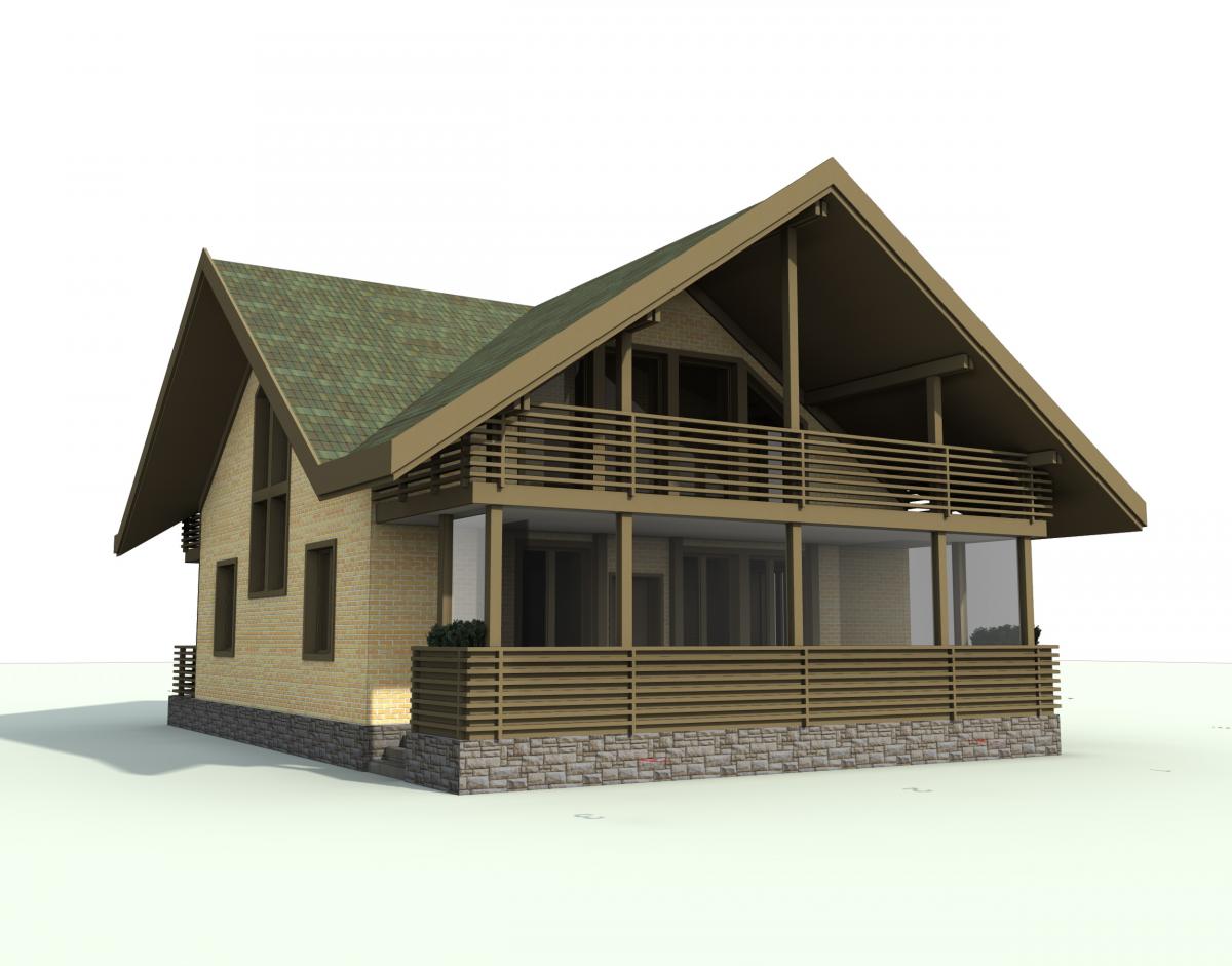 Проектирование дач. Дома на склонах.